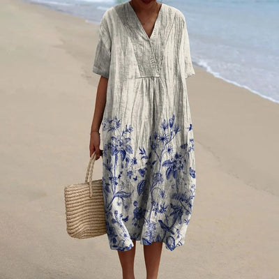 Eloisa | Porcelain Printed Dress