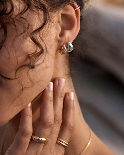 Mato Drop Earrings | White Gold 18k