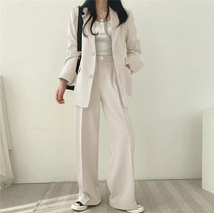 Hailey | Women’s Tailored Suit Set with Long Blazer