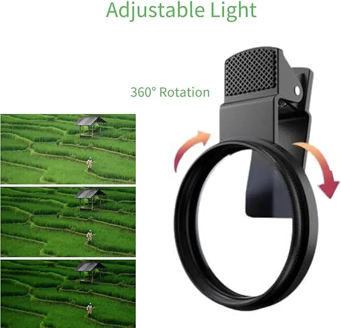 ClariLens™ CPL Filter — Instantly Dazzle with Glare-Free, Vivid Smartphone Photos