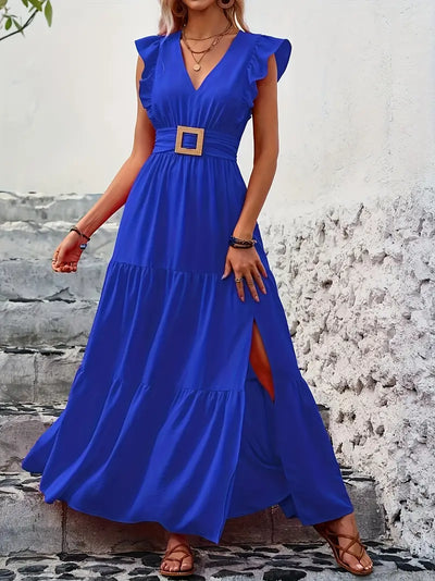 Monaco Ruffled Maxi-Dress