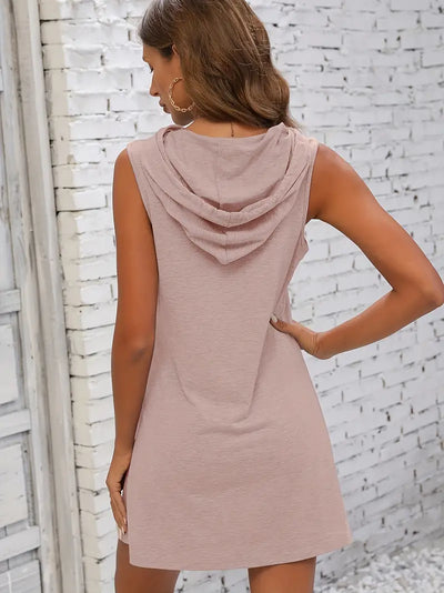 Avencea | Sleeveless Hooded Dress