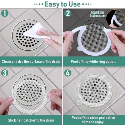 Disposable Drain Shields™ — Keep Hair Out and Enjoy Fresh, Flowing Drains Effortlessly