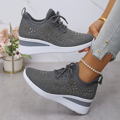 Giselle – Orthopedic sneakers with sparkling rhinestones