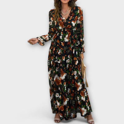CAMILLA | ELEGANT FLORAL MAXI DRESS