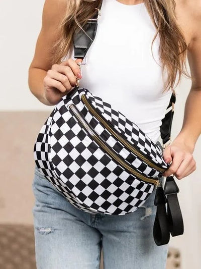 Elsie - Checkered Bum Bag