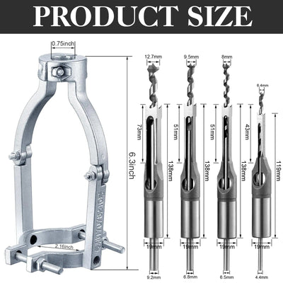 MasterCraft Pro™ Adapter and Mortising Chisel Set — Cut Perfect Joints Fast and Reclaim Your Time for What Matters Most