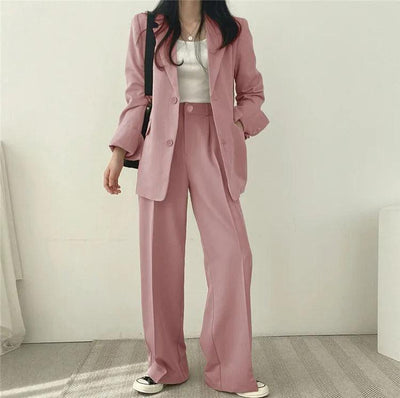 Hailey | Women’s Tailored Suit Set with Long Blazer