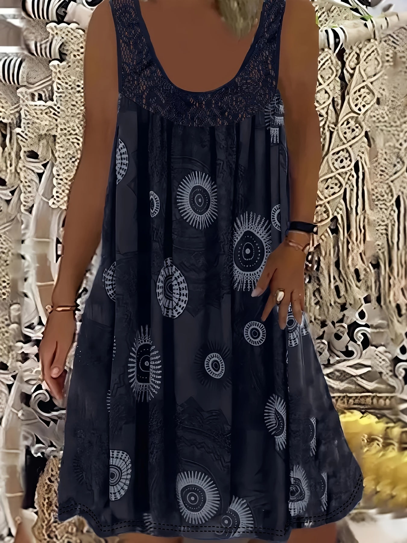 Camila | Elegant Lace Pinafore Dress