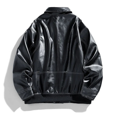Cory | Men’s Modern Oversized Leather Bomber Jacket