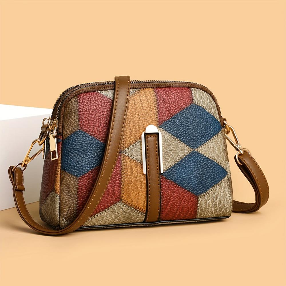 Luna | Mini Crossbody Bag in Patchwork Design