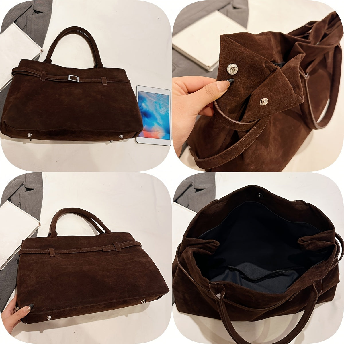 Nolla - Vintage Suede Handbag