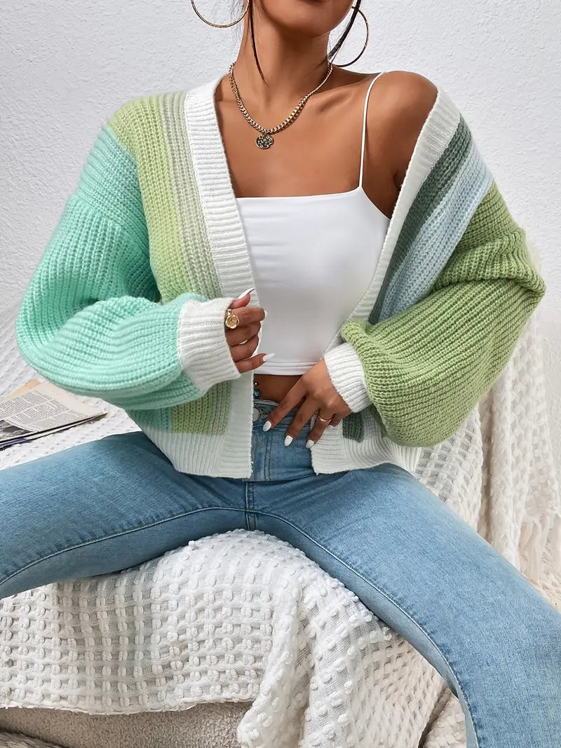 Lucid Block Knit Cardigan