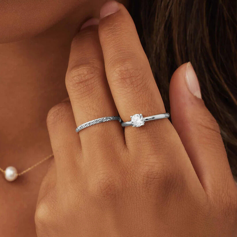 Ameline Trellis Ring | White Gold 14k