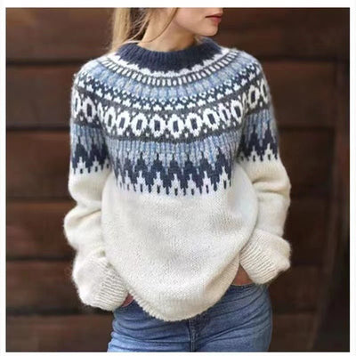 Dana | Women’s Winter Nordic Pattern Sweater