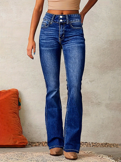 Melanie | High Waisted Flared Jeans