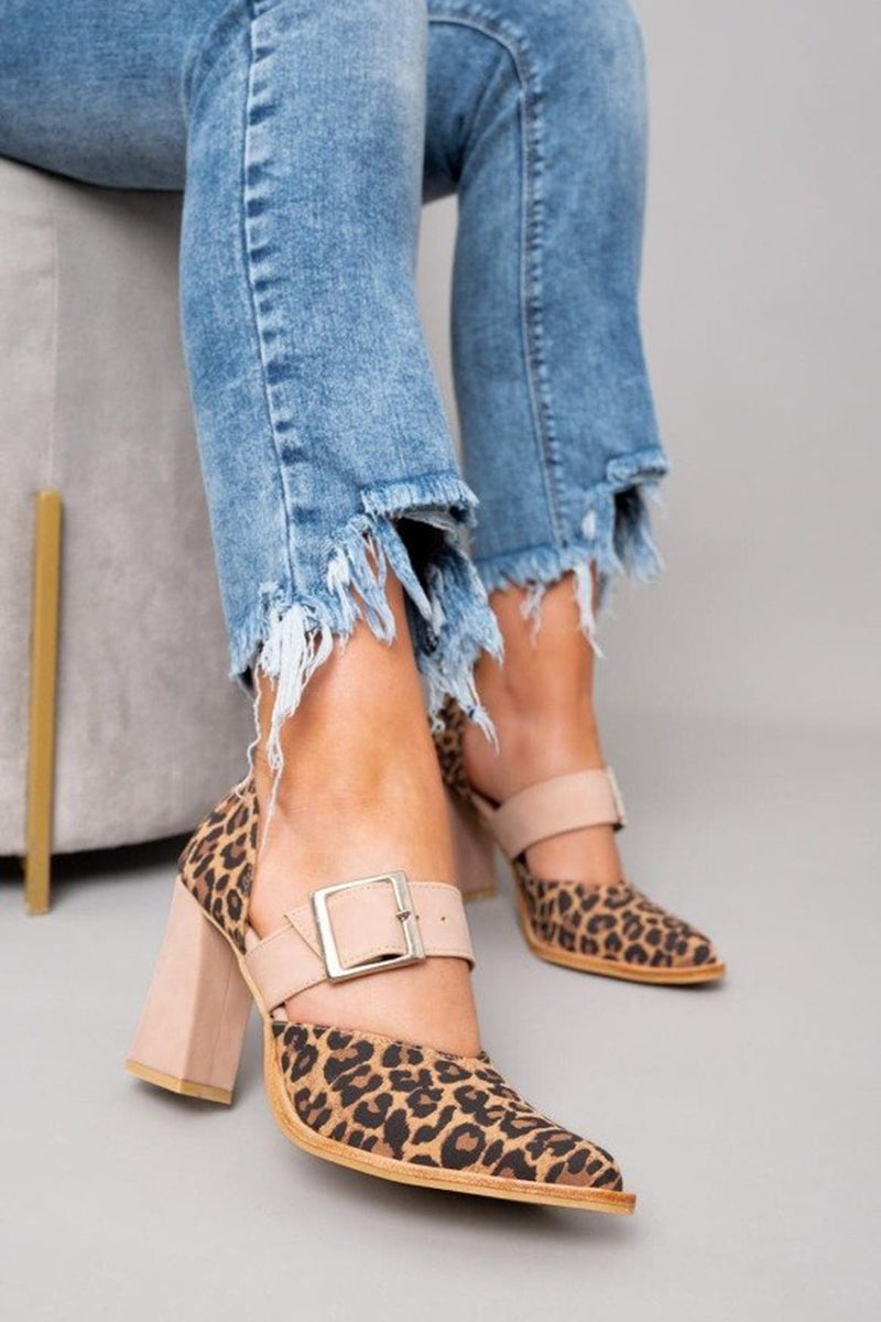 Leopard Print Heels | Stylish Elegant Footwear