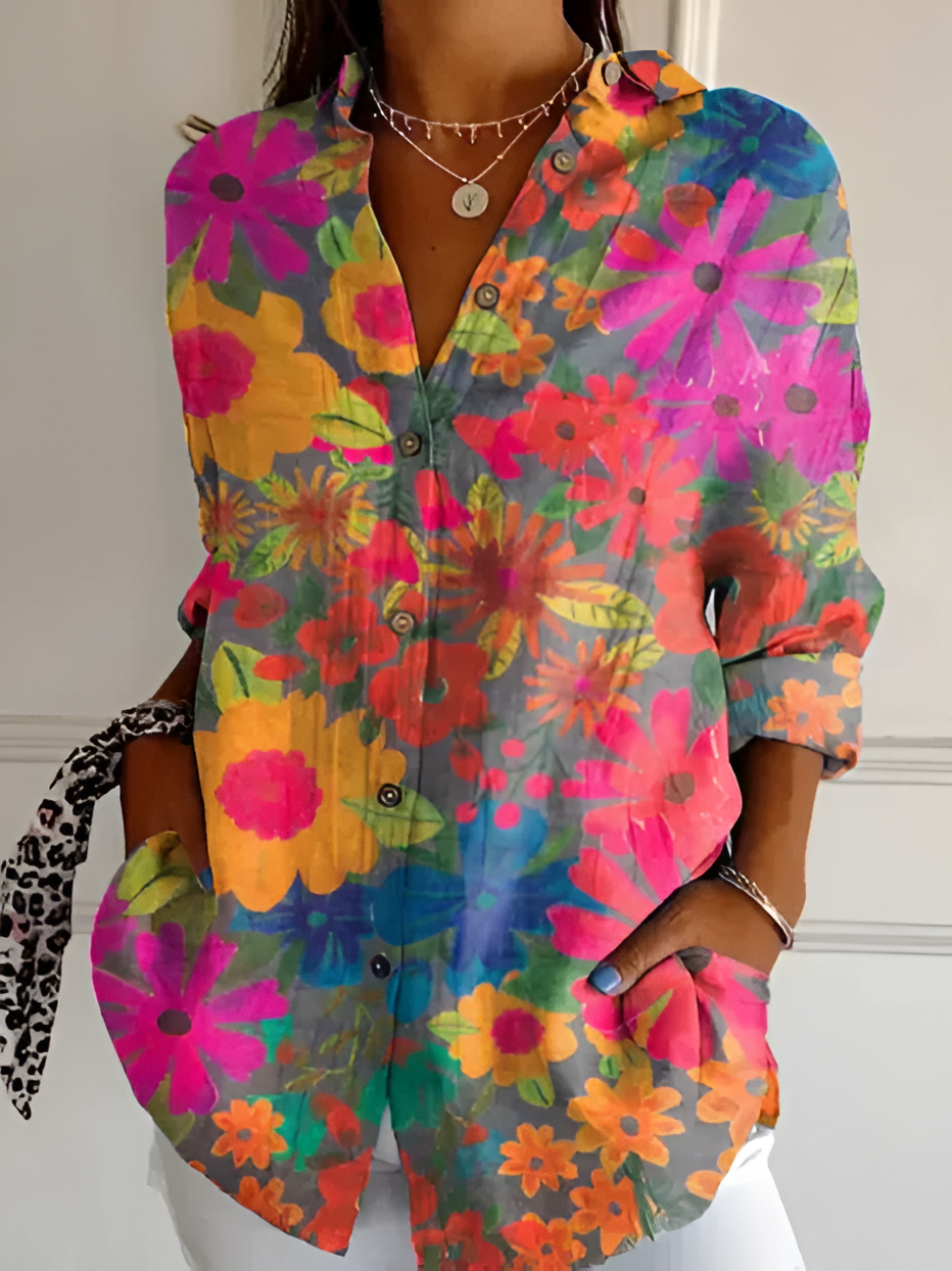 Eva™ | Colorful and Refined Blouse