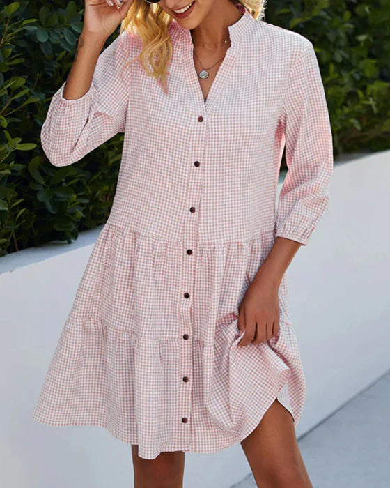 Avencea | Dress with Buttons Perfect for Good Weather