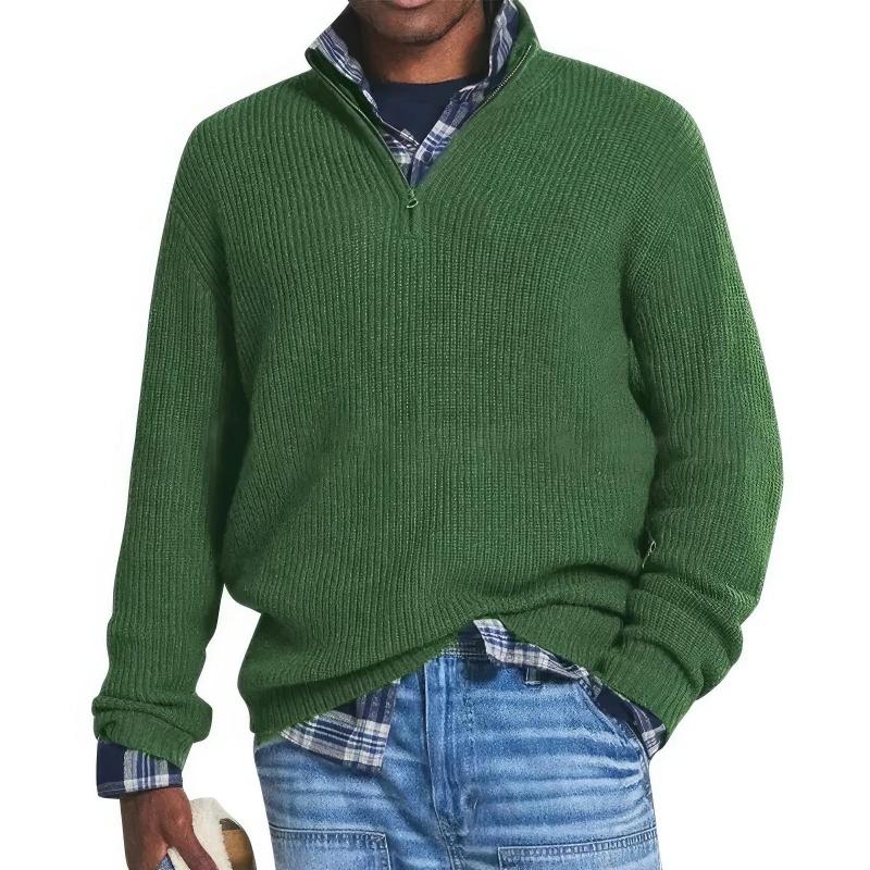 Elias | Knitted Men's Sweater with Zipper