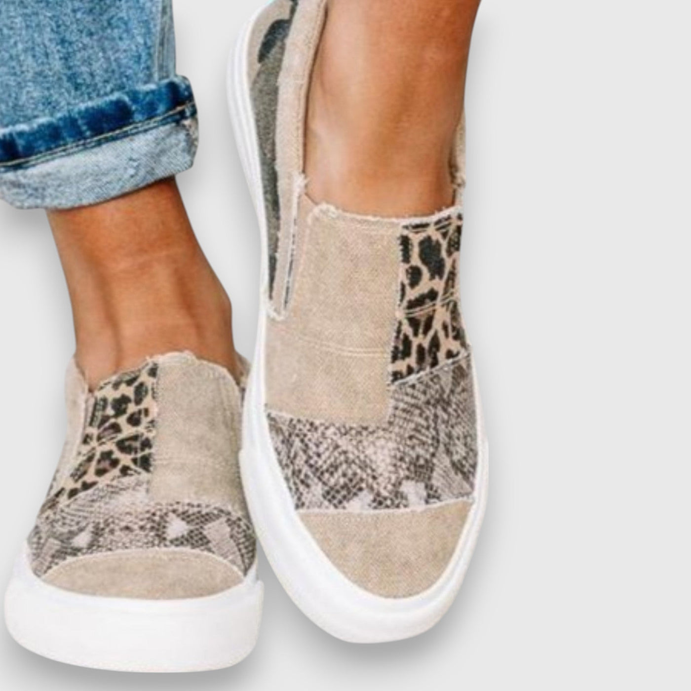 Noemi | Vintage Look Slip-On Sneakers