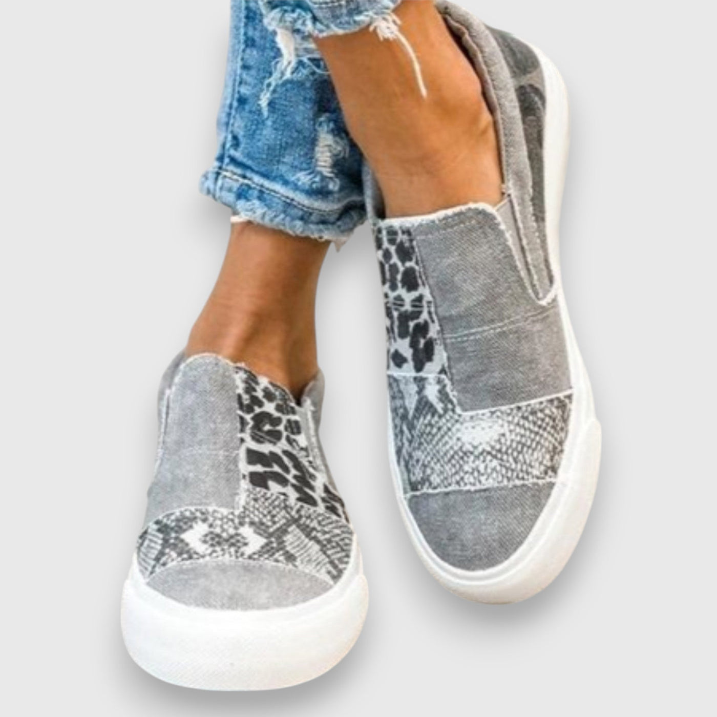 Noemi | Vintage Look Slip-On Sneakers