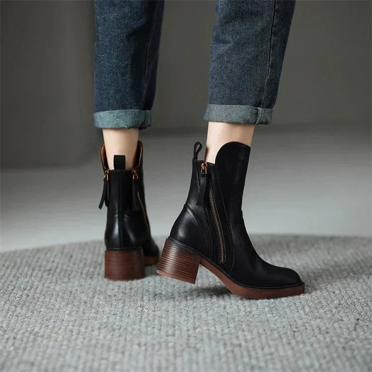 Harper | leather ankle boots