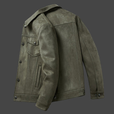 Melot Suede Trucker Jacket