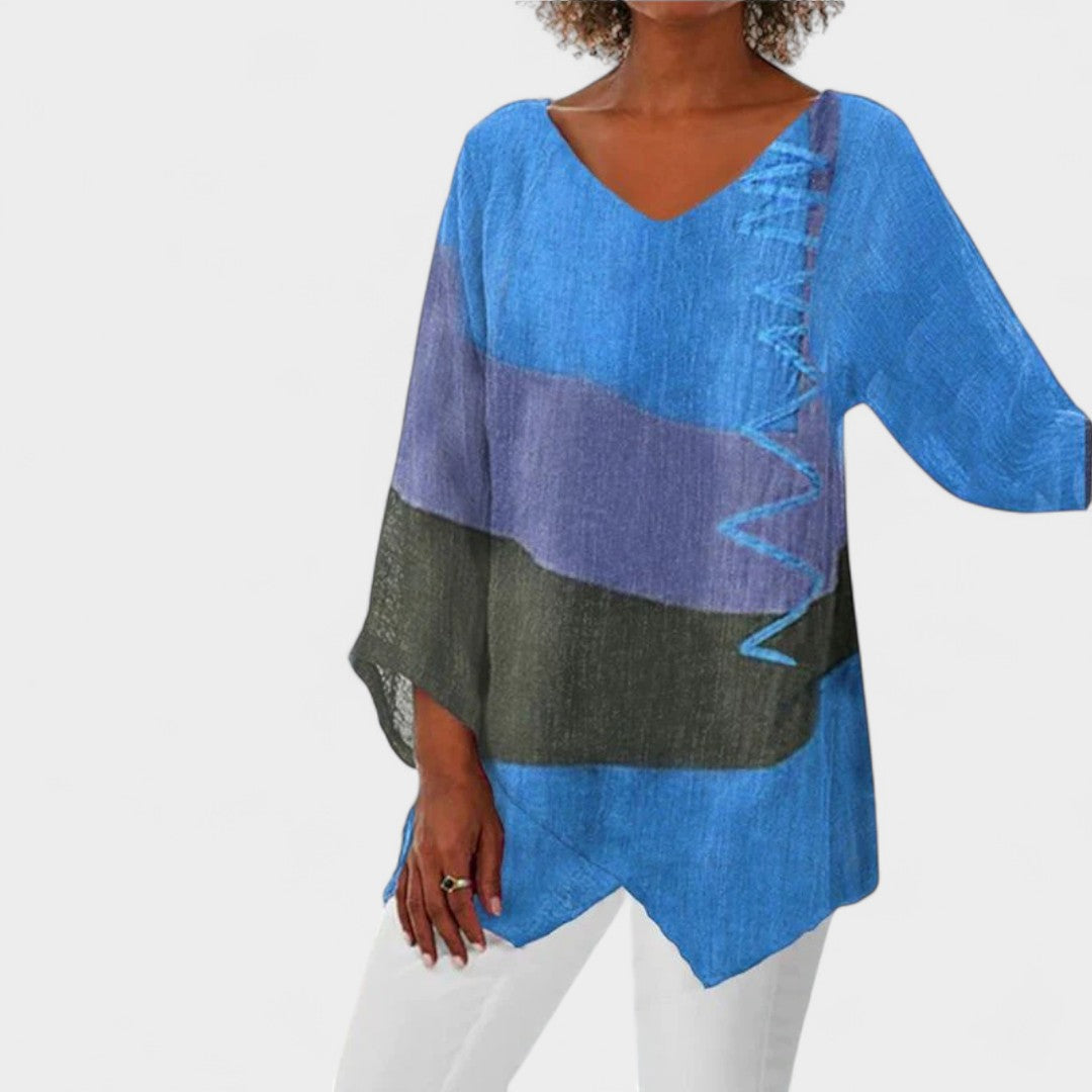 NORTHLINE STUDIO | RELAXED COLORBLOCK BLOUSE