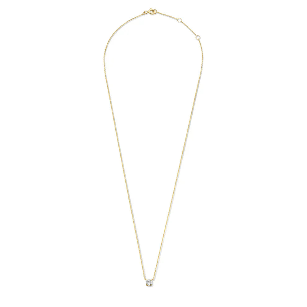 Cléa Moissanite Stone Necklace | Gold 14k