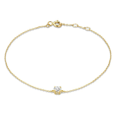 Cléa Moissanite Stone Bracelet | Gold 14k