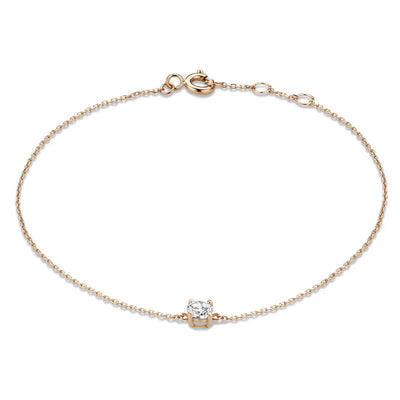 Cléa Moissanite Stone Bracelet | White Gold 14k