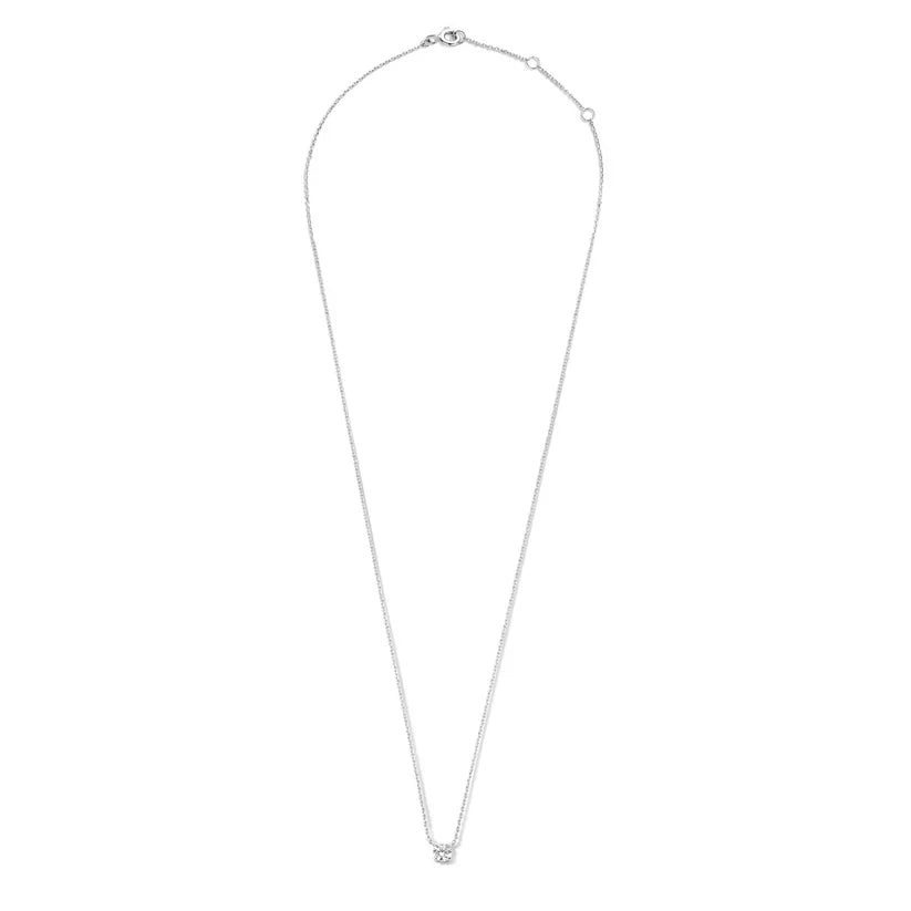 Cléa Moissanite Stone Necklace | White Gold 14k