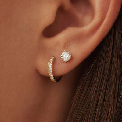 Dara Brillane Stone Earrings Set | Gold 14k