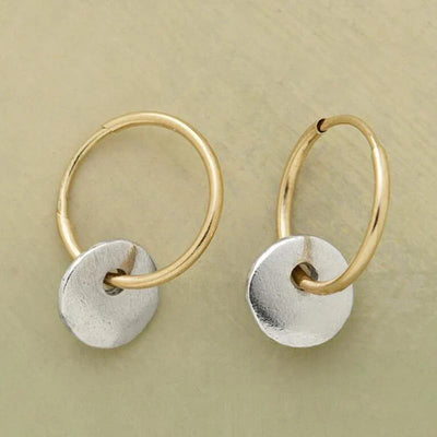 Exquisite Gold Plated Hoops and Silver Plated Earrings | Mixed Gold 16k