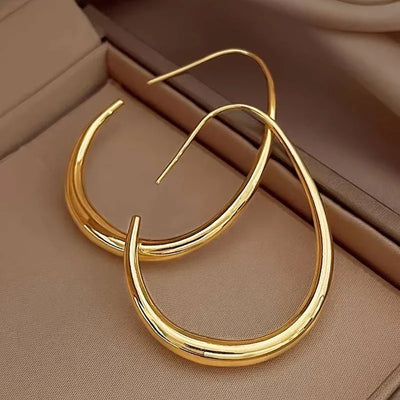 Antique Gold Hoop Earrings | Gold 16k
