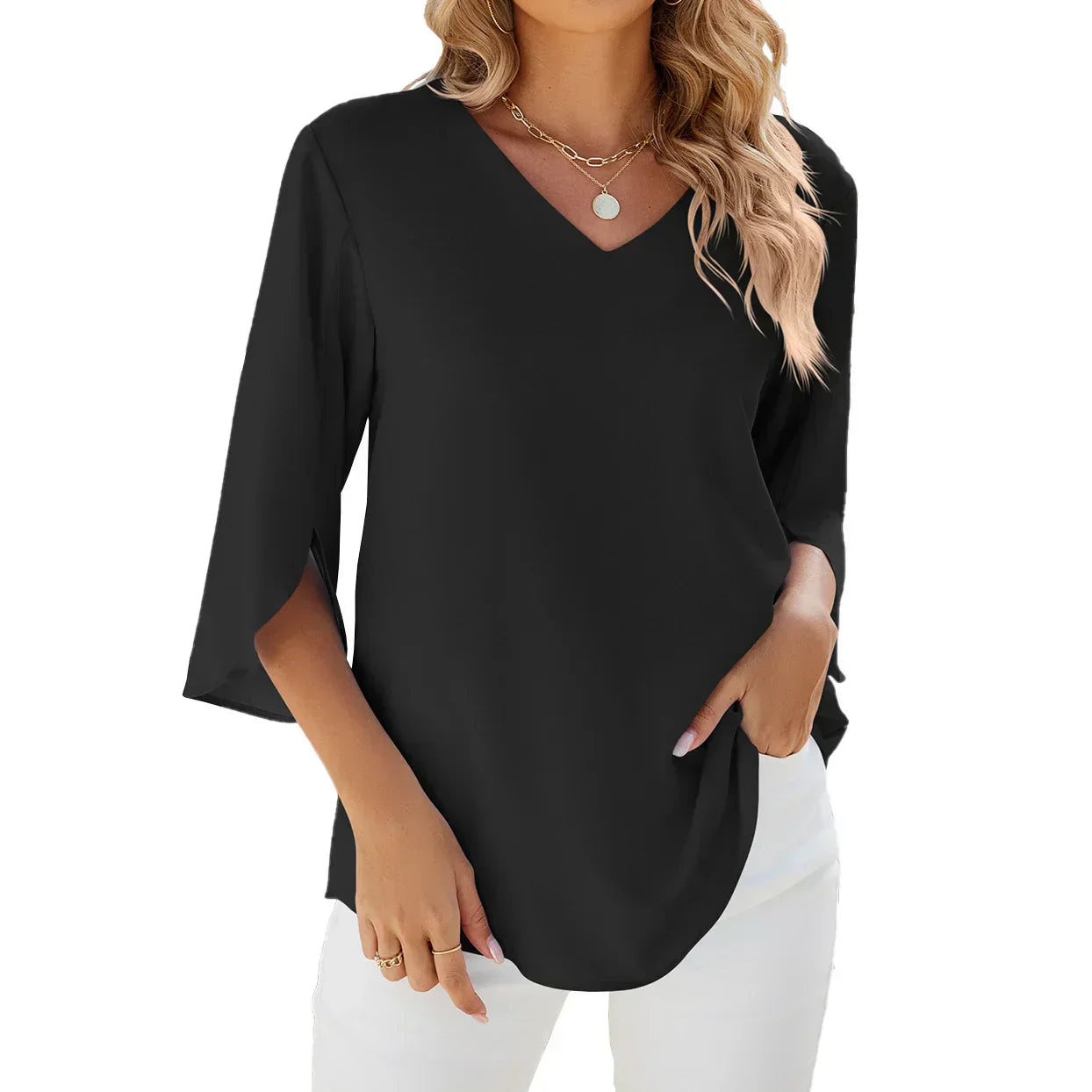Sara™ | V-neck Blouse
