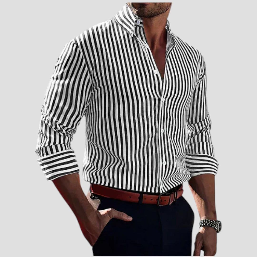 GEOFFREY | STRIPED BUTTON SHIRT