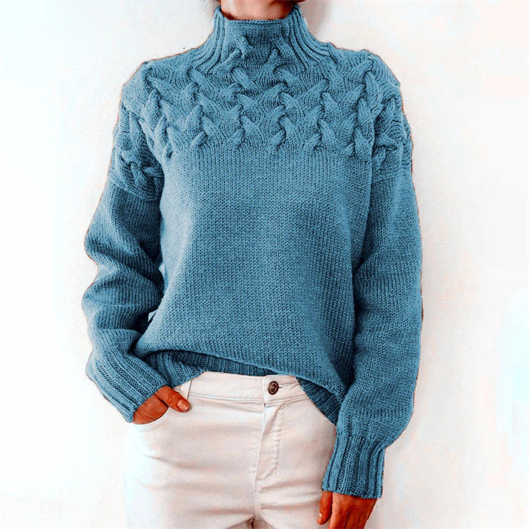 Aurora Alpina – Cable Turtleneck Sweater
