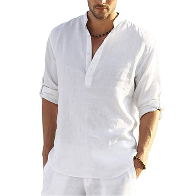 Avencea - Cotton-Linen Summer Shirt for Men