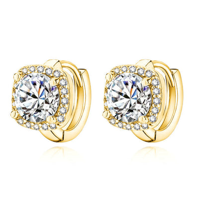 Nadine square earrings - Gold 18k