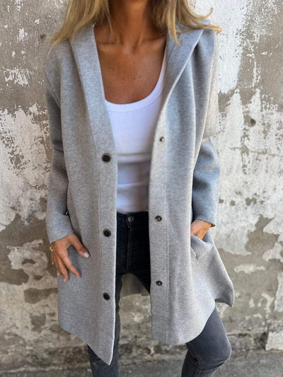 Savannah | Casual Hoodie Jacket with Buttons