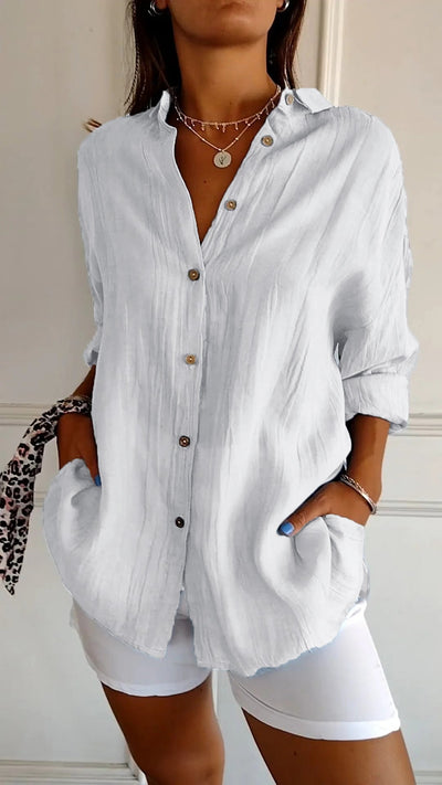 Joy™ | Elegant Shirt with Pleated Style