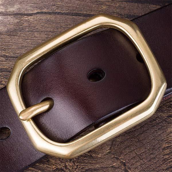 VINTAGE COWHIDE BELT 58689197W