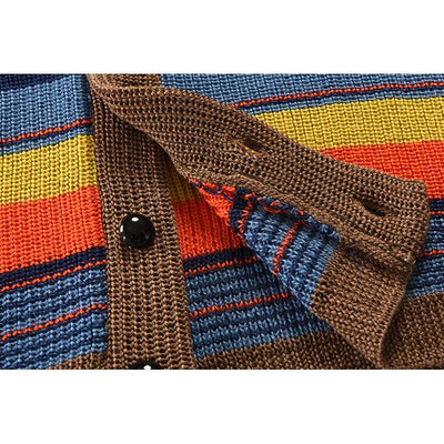 Asher™ | Colorblock Lapel Sweater Jacket