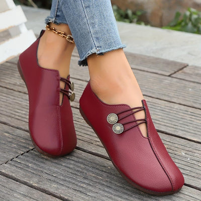 Women's Casual Flat Loafers with Strap