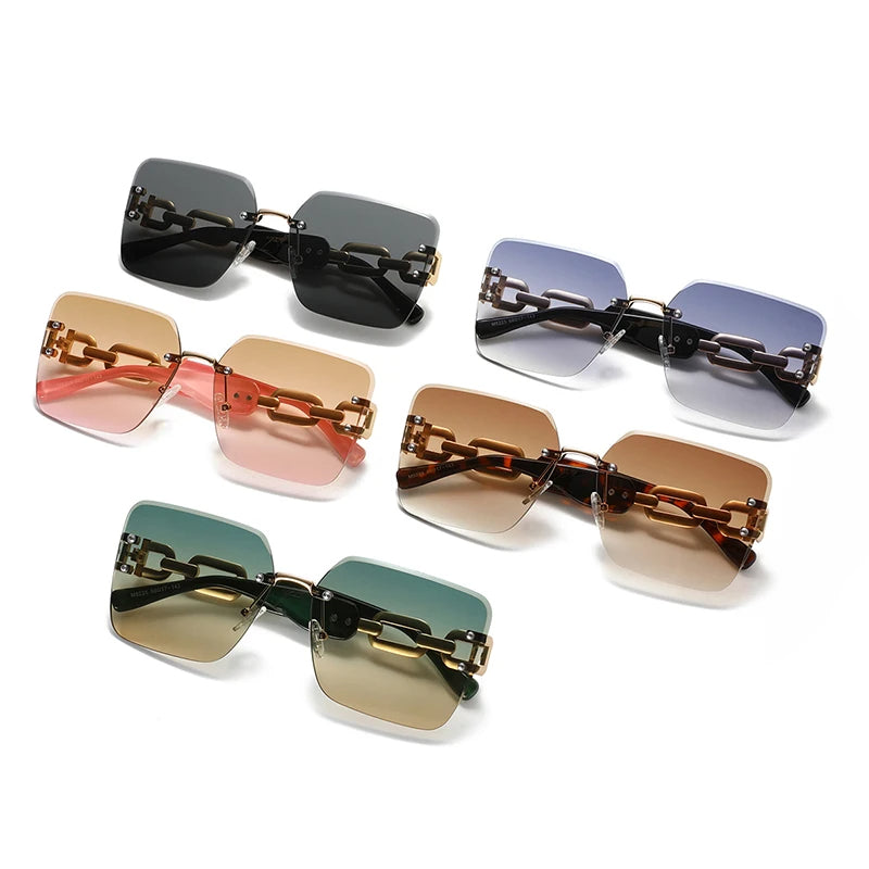 La Vie Chain Link Sunglasses