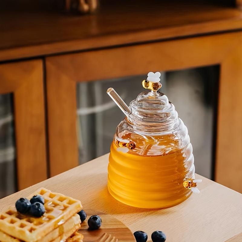 Beehive Glass Honey Jar