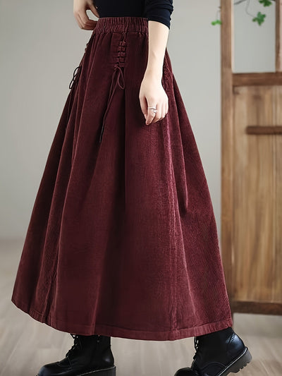 Cassia Corduroy Maxi Skirt