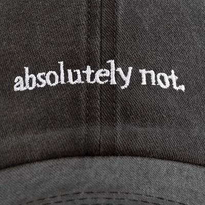 Absolutely Not Washed Cap
